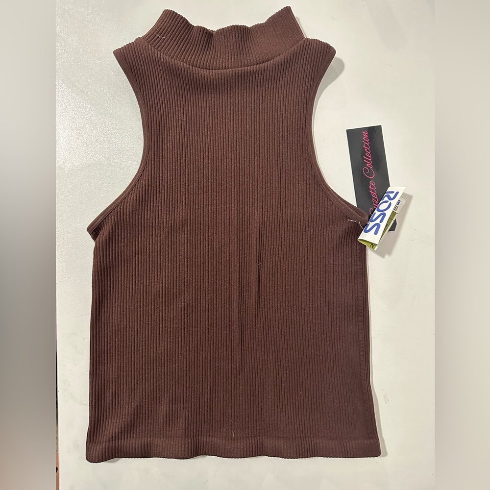 Suzette Collection High Neck Cropped Tank Top